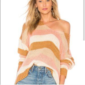 Tularosa Kate Striped Knit Sweater Size Small